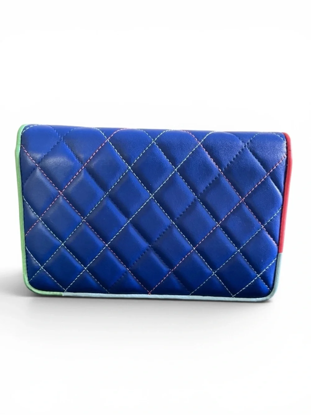 CHANEL Limited Edition Multicolor Lambskin Quilted WOC Wallet On Chain